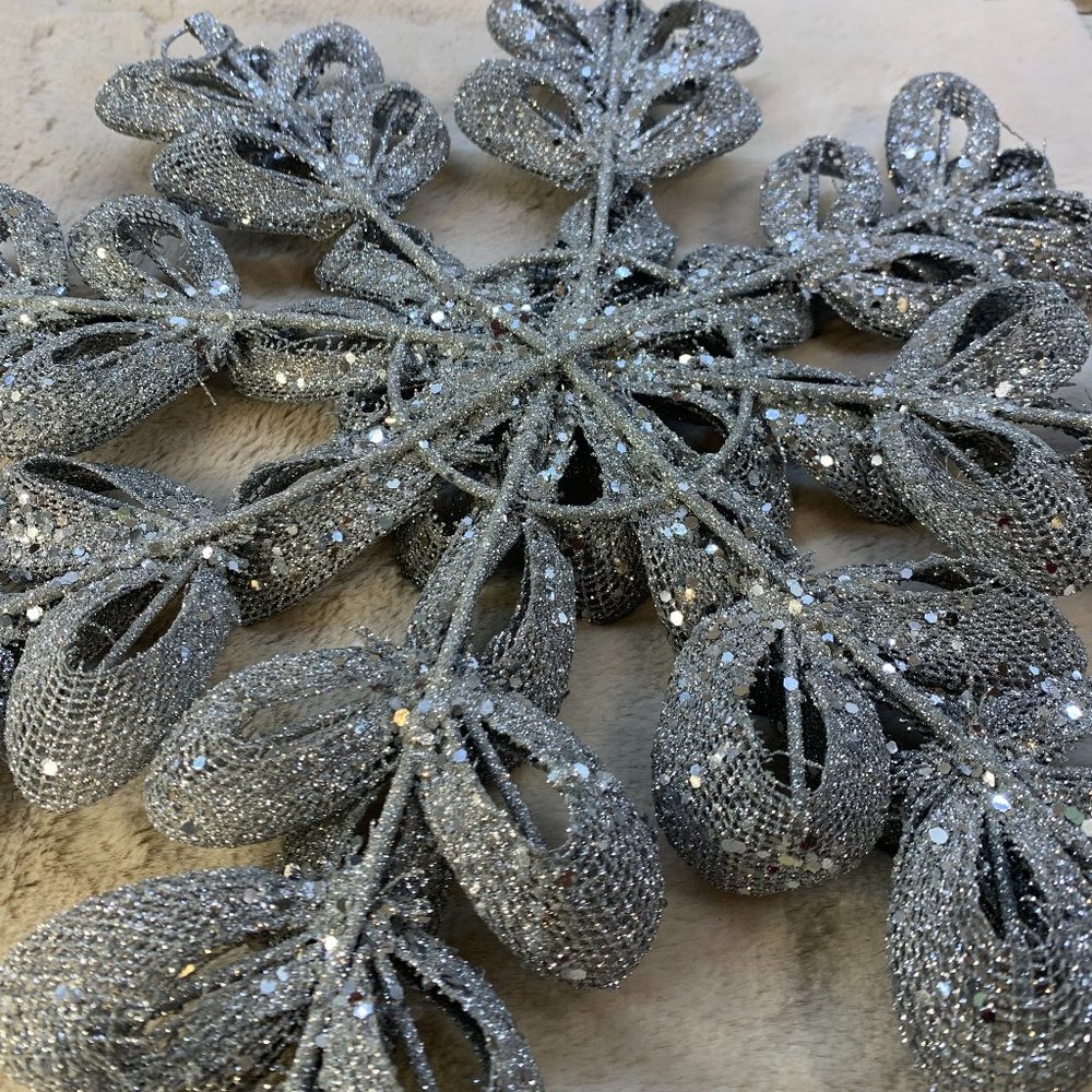 Large Glittered Snowflake - Picture 5 of 5